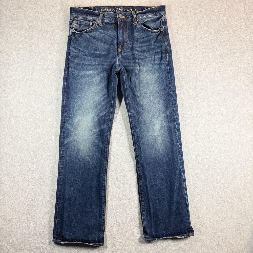 American Eagle Original Boot Cut Jeans Mens 30x30 Medium Wash Blue Denim - Picture 2 of 9